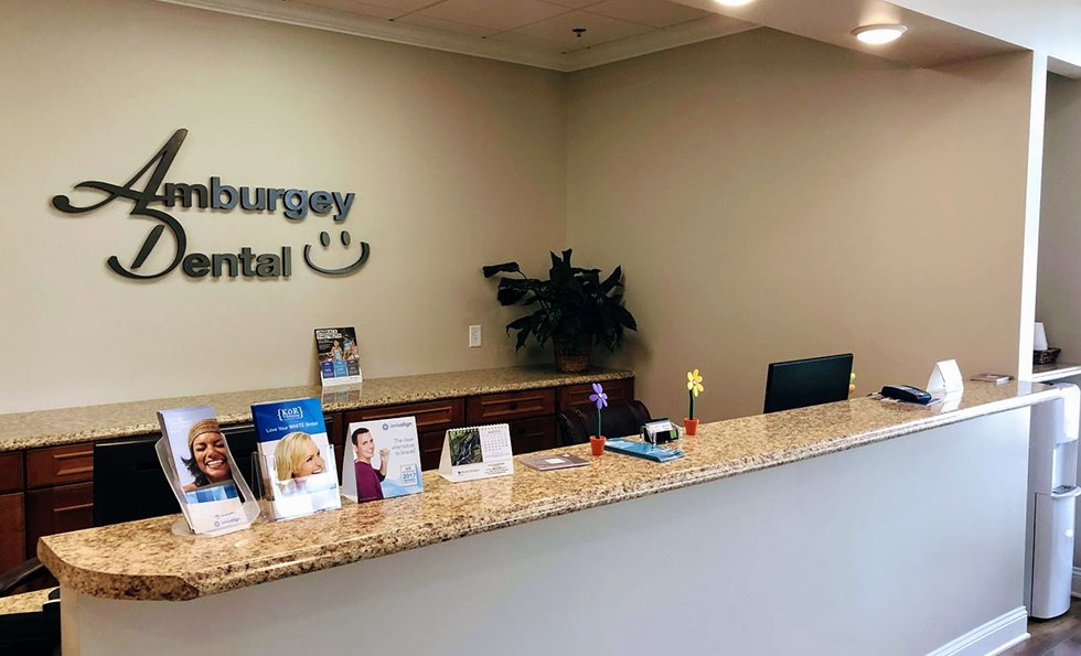 Amburgey Dental reception desk